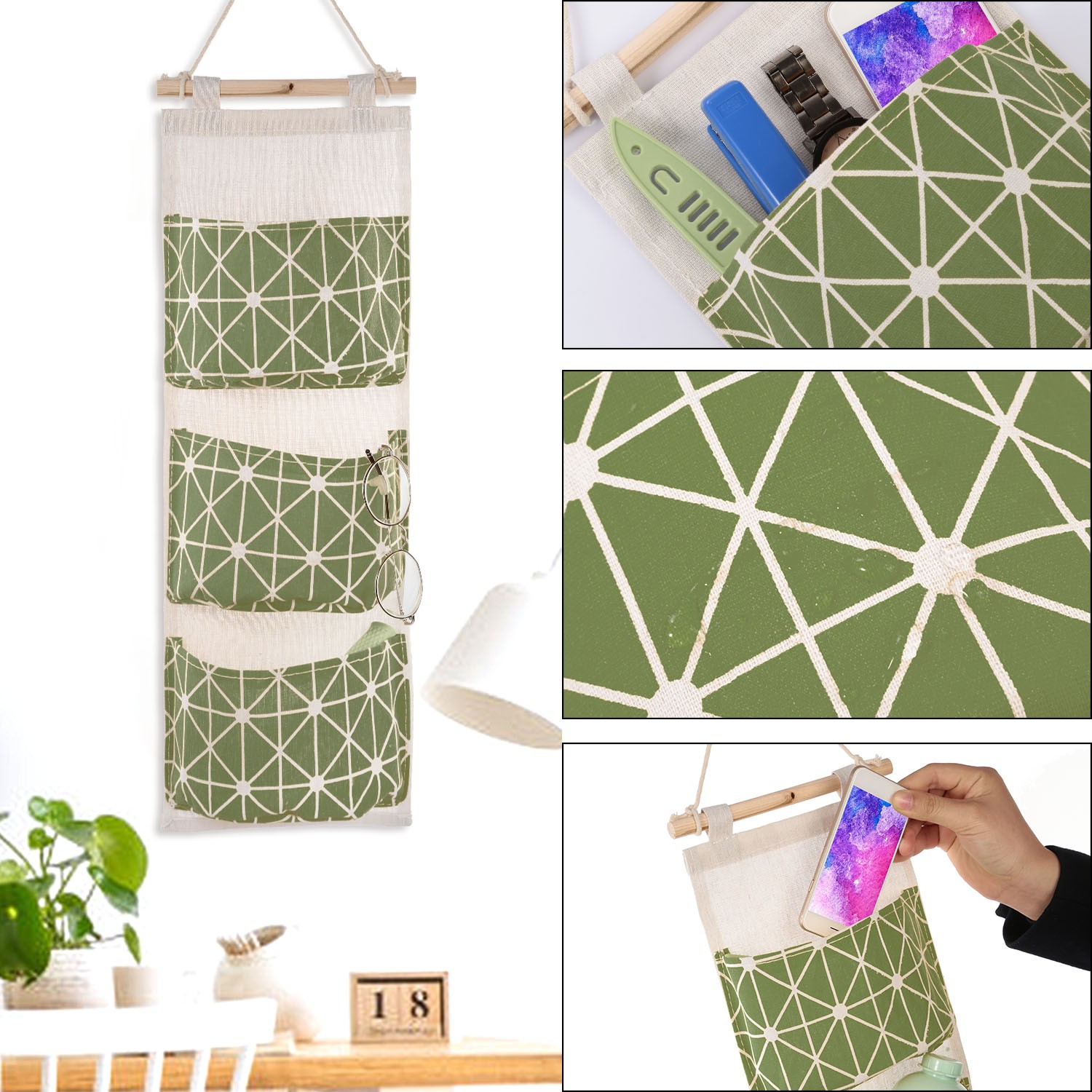 1Pc Wall Mounted Storage Bag Door Closet Hanging Storage Bag Organizer Waterproo