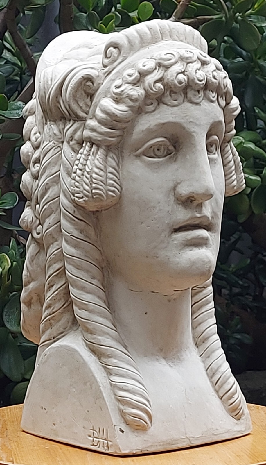 Hand Made Divine Father Janus Sculpture Two Faced Roman Mythology Italian 35cm