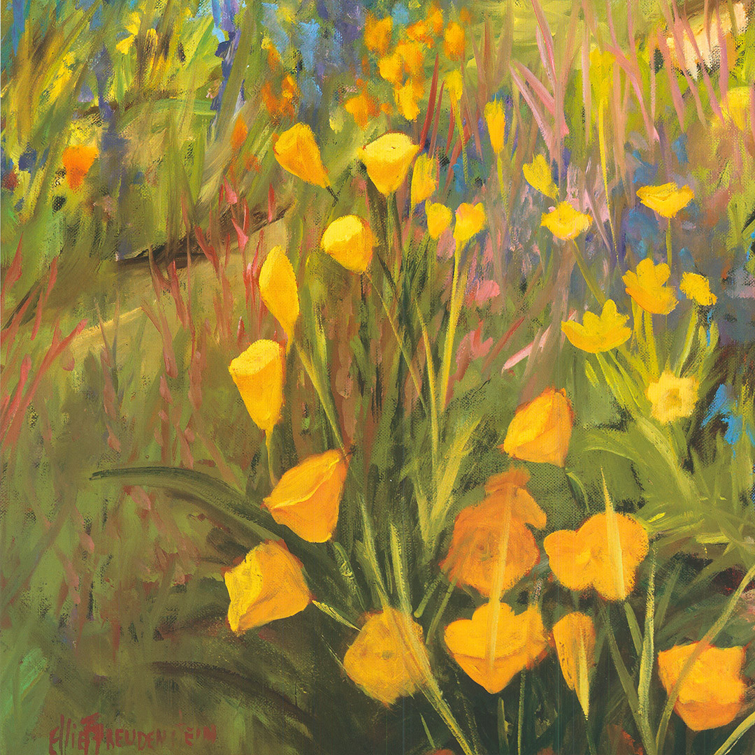 30W”x40H” SPRING DAYS by ELLIE FREUDENSTEIN -FLORAL PARADISE – CHOICES of CANVAS