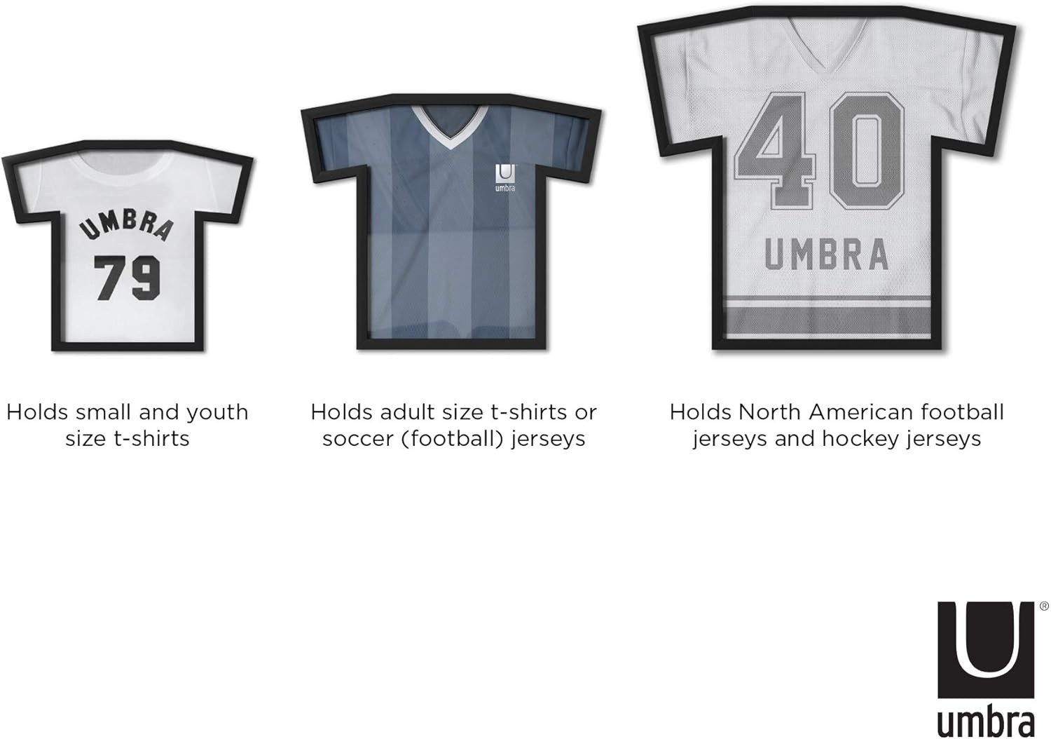 Stylish Black Display Case for Adult T-Shirts (Small to Large) – Medium Size