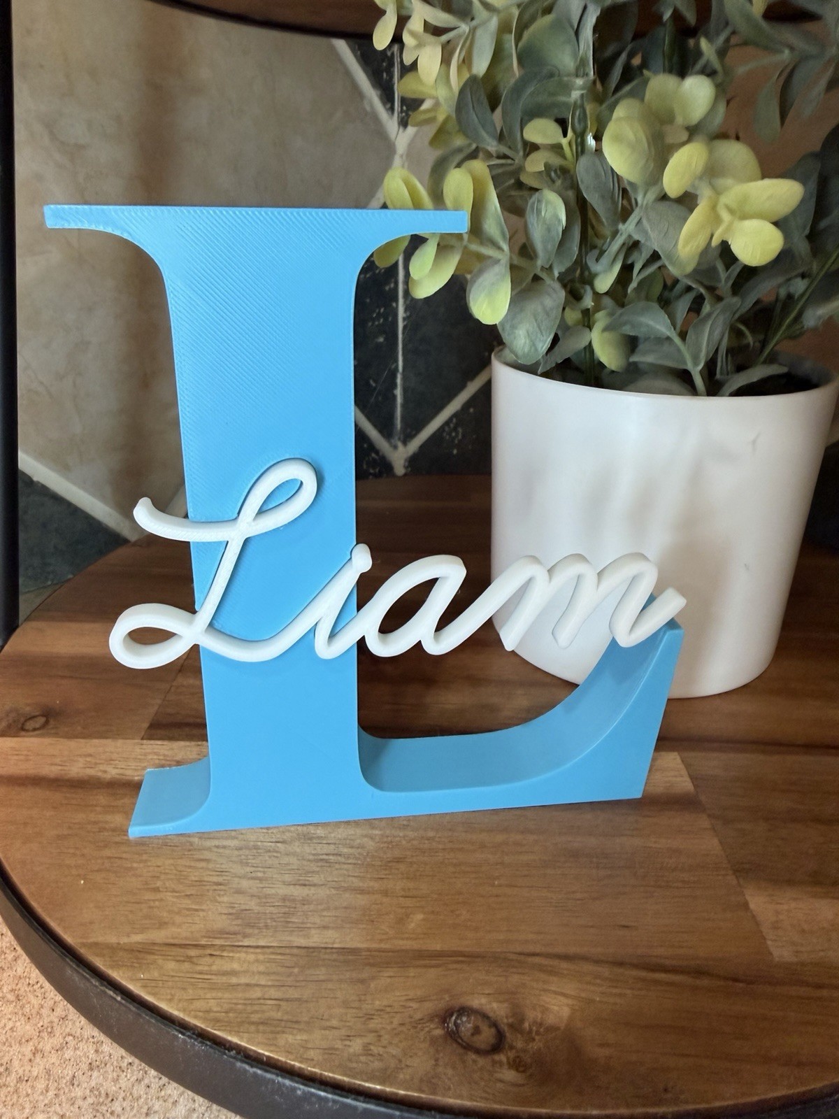 Custom Name Sign Personalized 3D Printed Desk Decor Nursery Kids Room Gift – Big