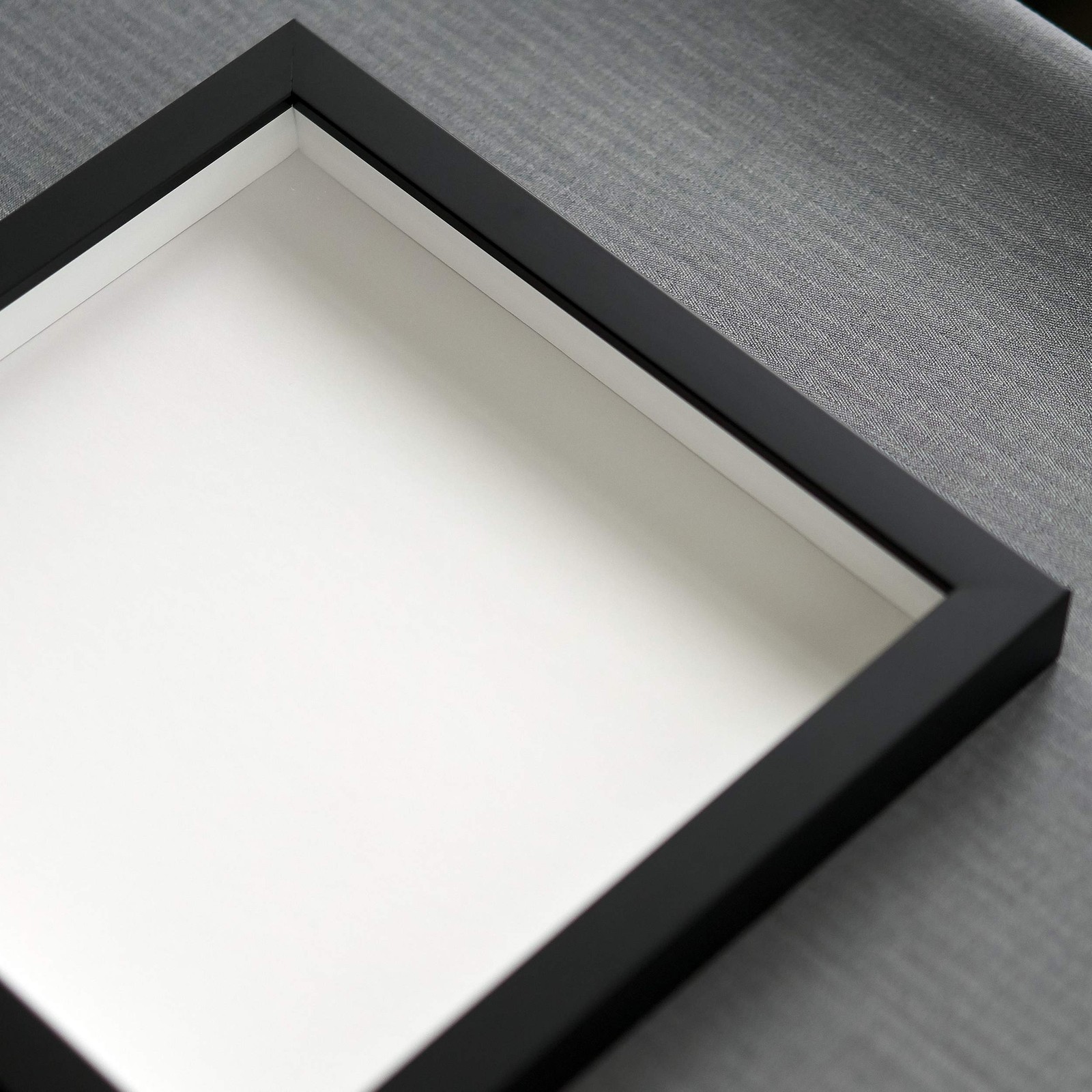 11×17 Shadow Box Frame Black | 1 inches Deep Real Wood Contemporary Shadowbox Di