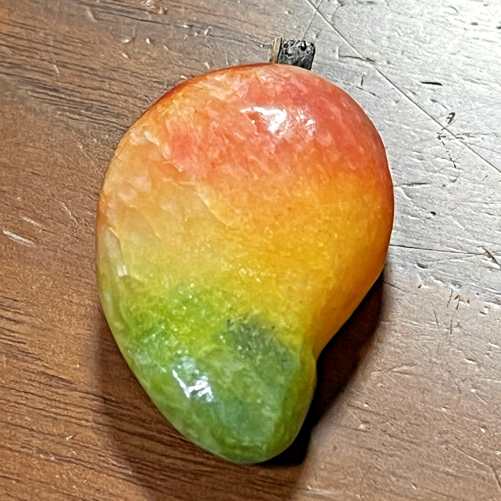 Vintage Marble Stone Fruit Figurines Watermelon Pearl Apple Mangos Lot of 6