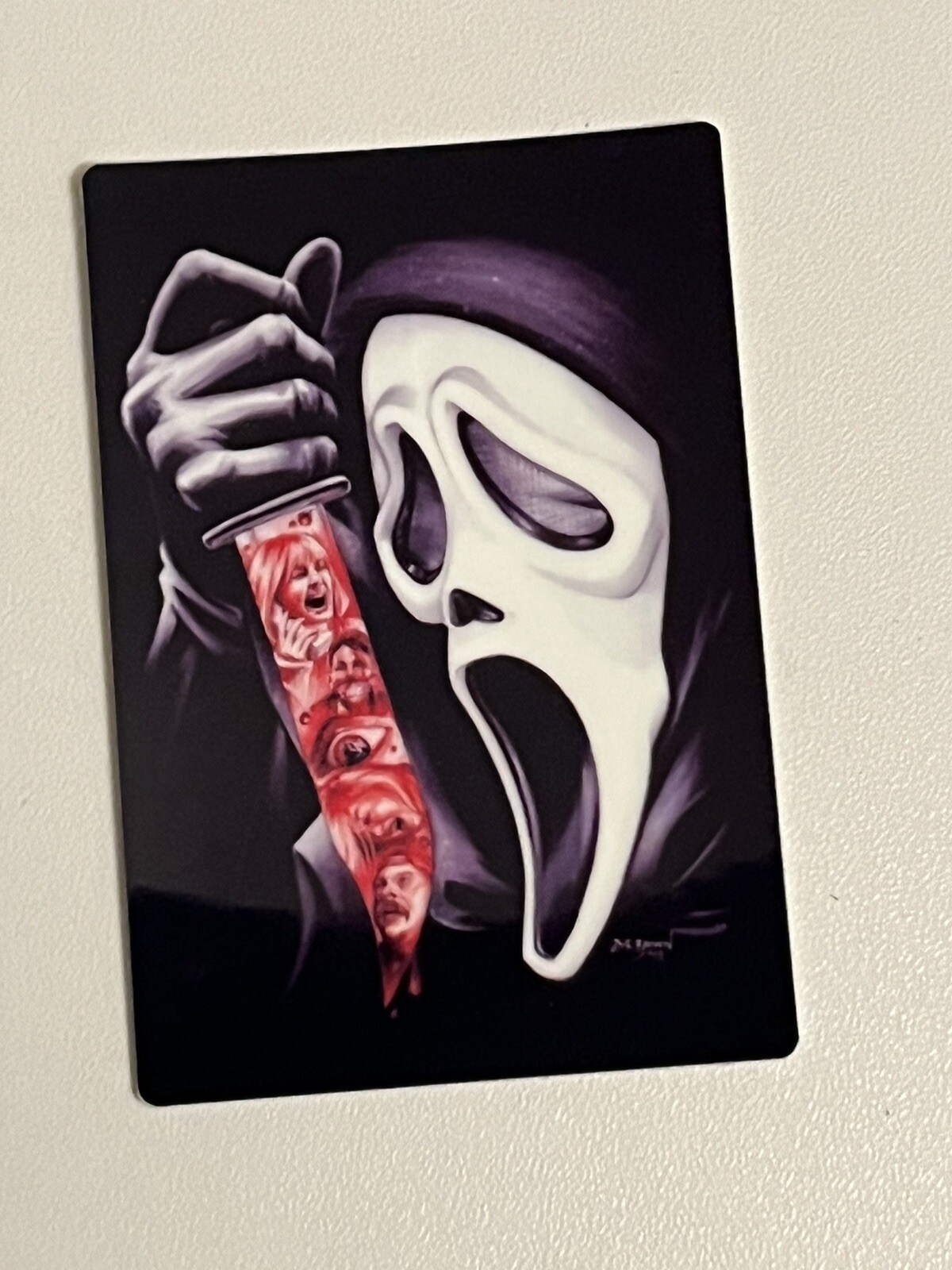 Ghostface Scream Horror Glow In The Dark Vinyl 3inch Sticker