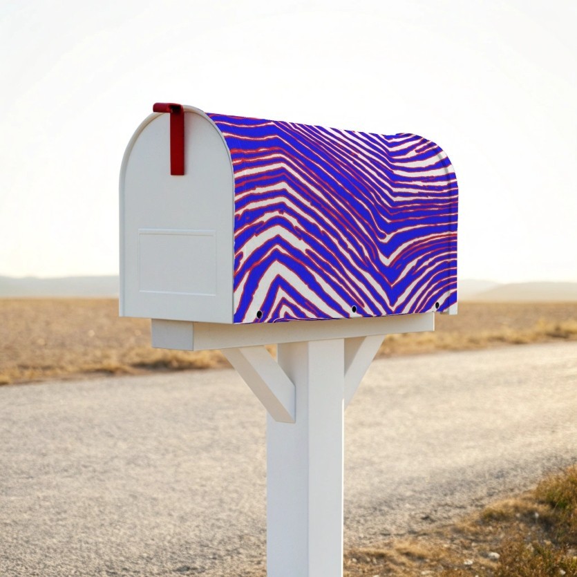 Zubaz Buffalo Bills Mailbox Vinyl Wrap 23″ x 27″ Laminated Outdoor Vinyl Wrap