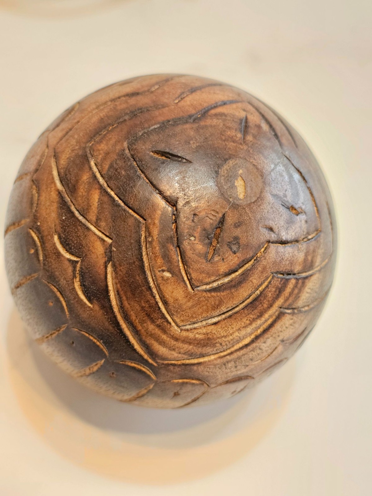 Wood Decoration Balls Home Decor 4 Inches Sphere Step Orbs – Pack of 3
