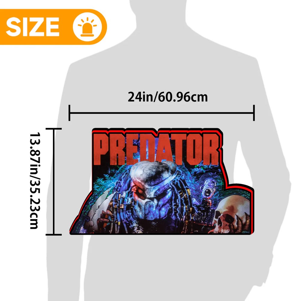 Predator 2025 Pinball Topper 3D Printed Led Lightbox Arcade Decor