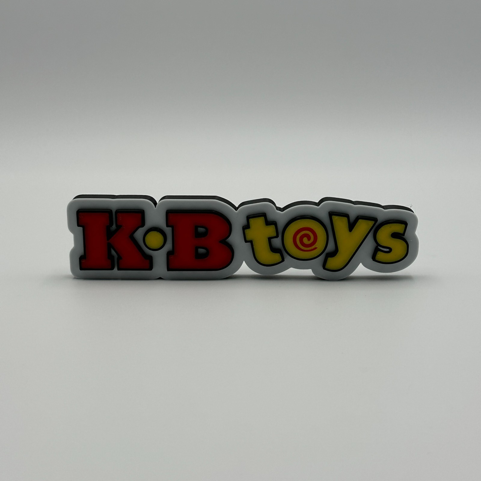 KB Toys Logo 3D Printed Desk Wall Decor – Vintage Retro Collectible