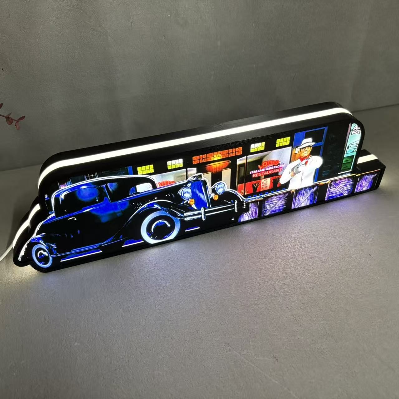 The Godfather Pinball Topper for Pinball Machine 3D Printed LED Lightbox