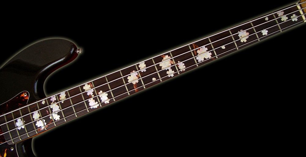 Inlay Sticker Fret Markers for Bass – Cherry Blossom Tree/Sakura