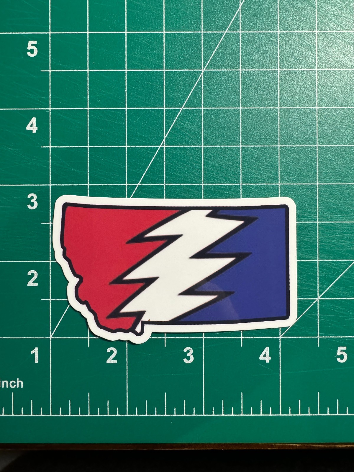 Montana Stealie – Grateful Dead – Laminated Vinyl Sticker 2″x3″
