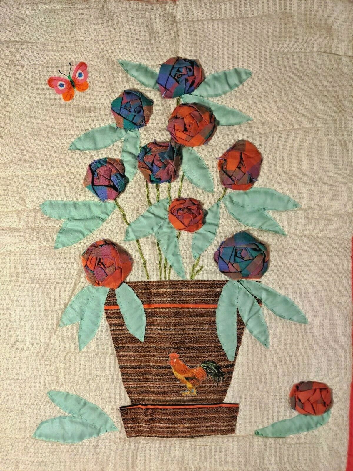 Padded 3D Applique Cotton Unisex Baby Blanket NEW Handmade Unique 28′ x 22′