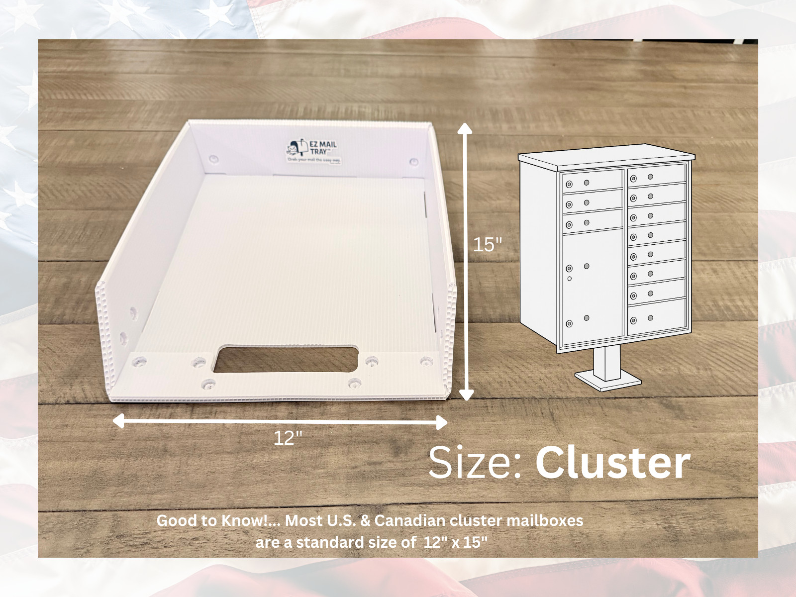 EZ Mail Tray™ Organizer – Mailbox Tray Insert