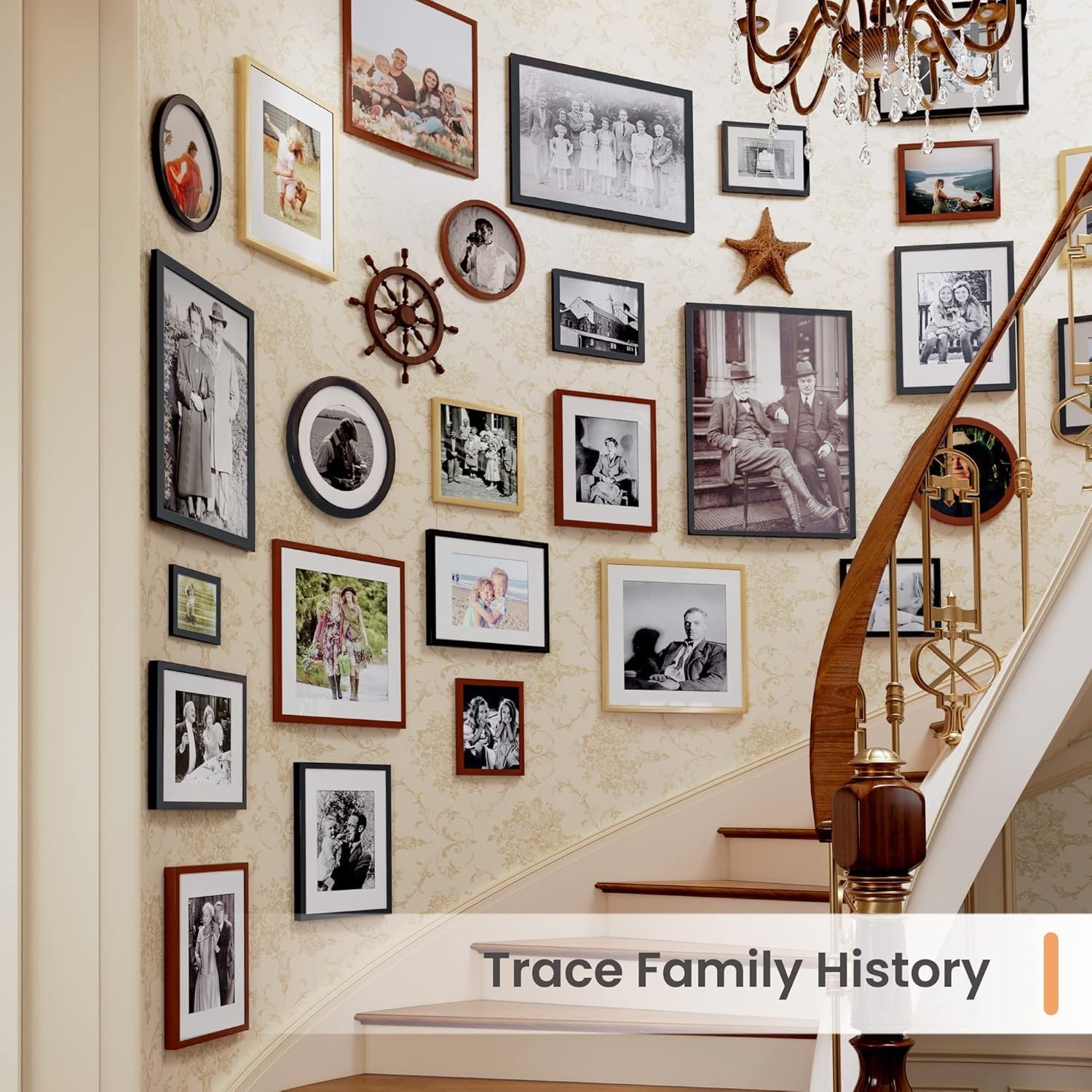 Versatile 6×6 Black Picture Frame – Displays 4×4 or 6×6 Photos Stylishly