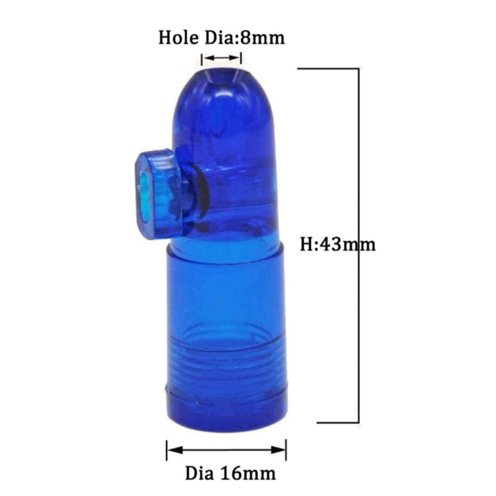 2Pcs Plastic Spice Jars Baskets Storage Box Bullet Dispenser Men Gift For Party
