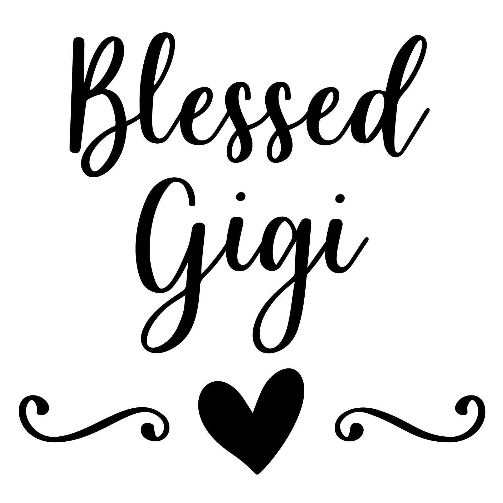 New Blessed Gigi Vinyl Decal signs cars crafts Tumblers Bottles