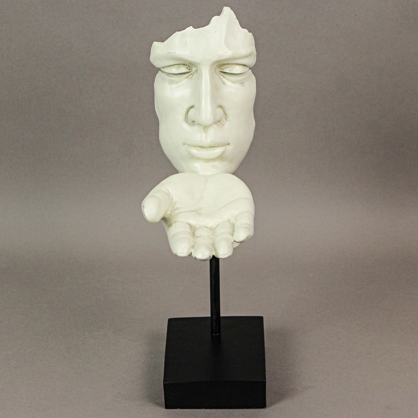12in Resin Blowing A Kiss Decorative Sculpture with Museum Base Home Decor