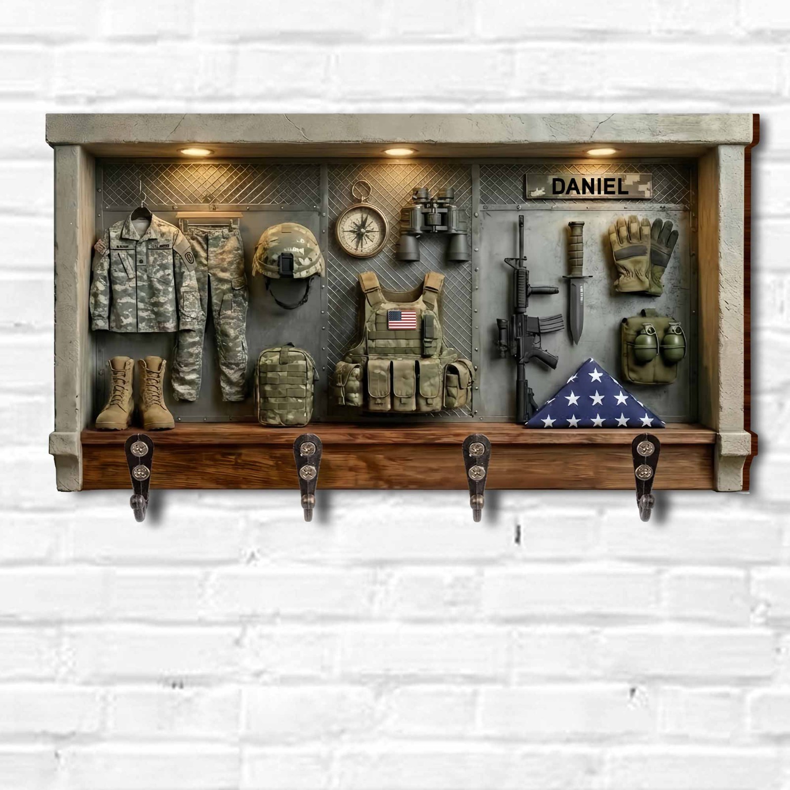 A Hero’s Journey Military Uniform And Tactical Gear Personalized Key Holder