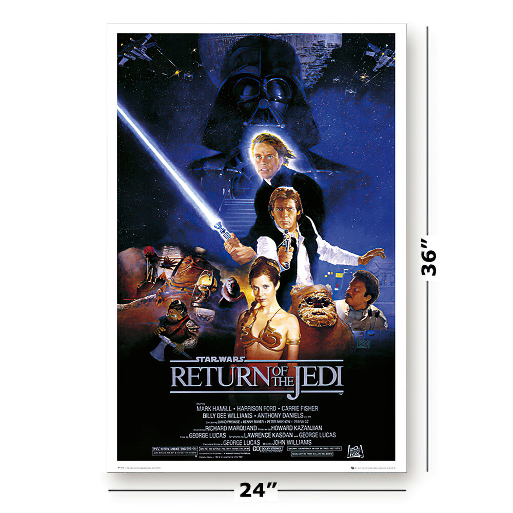 STAR WARS: EPISODE I-VI – 6 PIECE MOVIE POSTER SET (REGULARS 1) (24 X 36″ EACH)