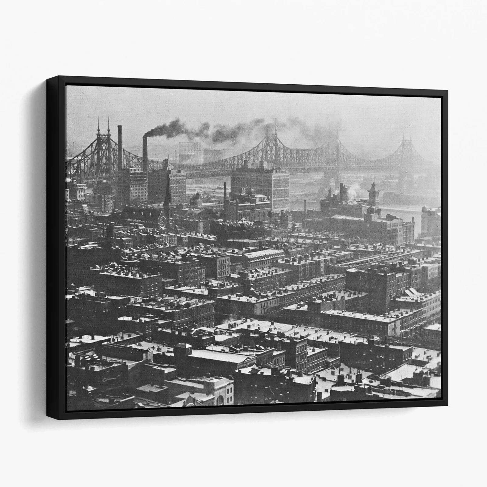 New York City 1927 Vintage America History Canvas Wall Art Print