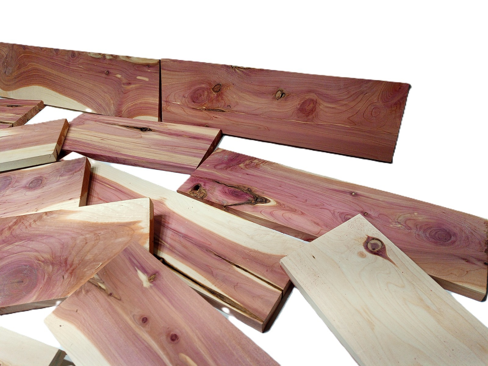 10lbs Red Cedar Wood PLANED SMOOTH Kiln Dry Scrap Lumber Drop Pieces SHIPs FREE!
