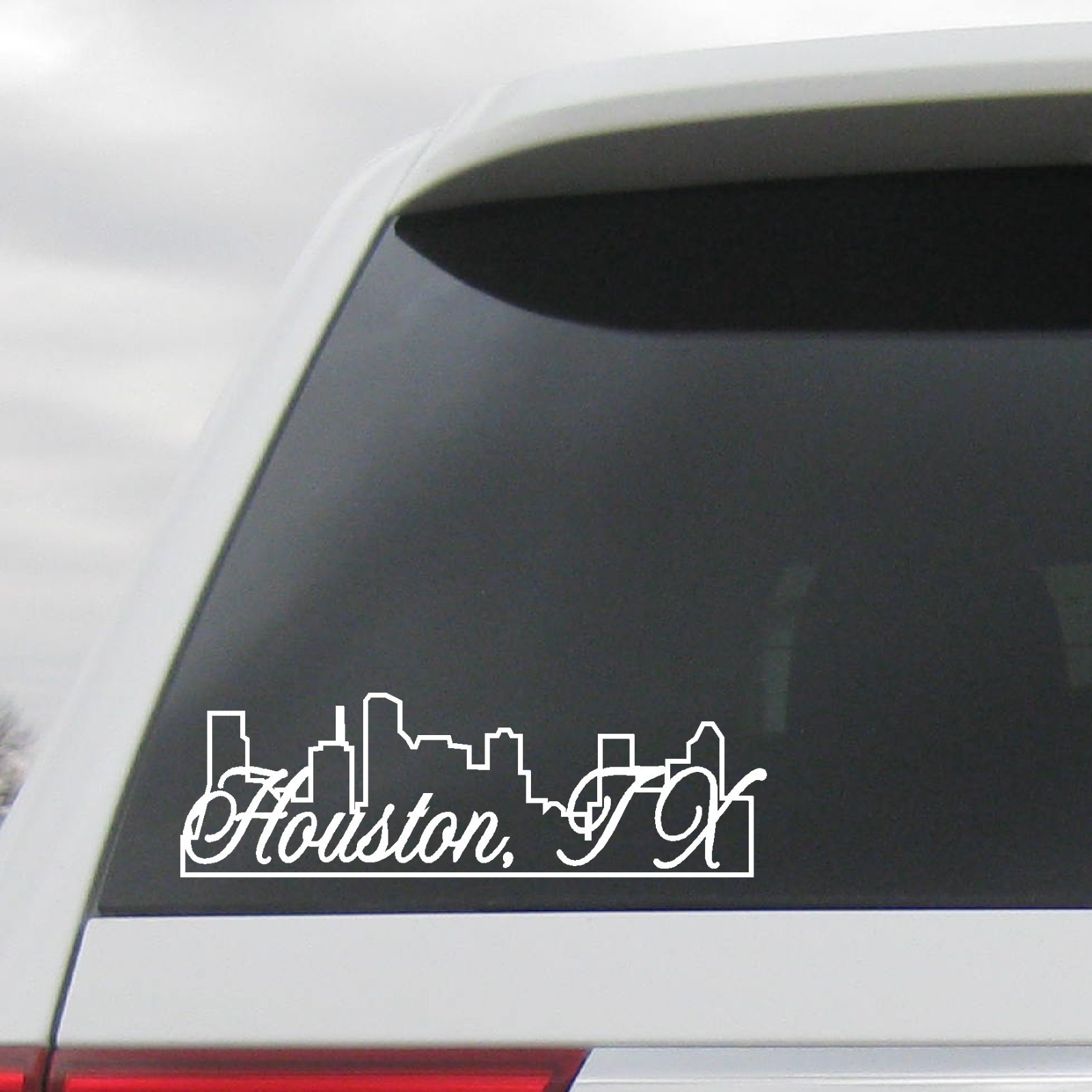 HOUSTON TEXAS SKYLINE DECAL H-TOWN HOUSTONIAN TEXANS CITY STICKER