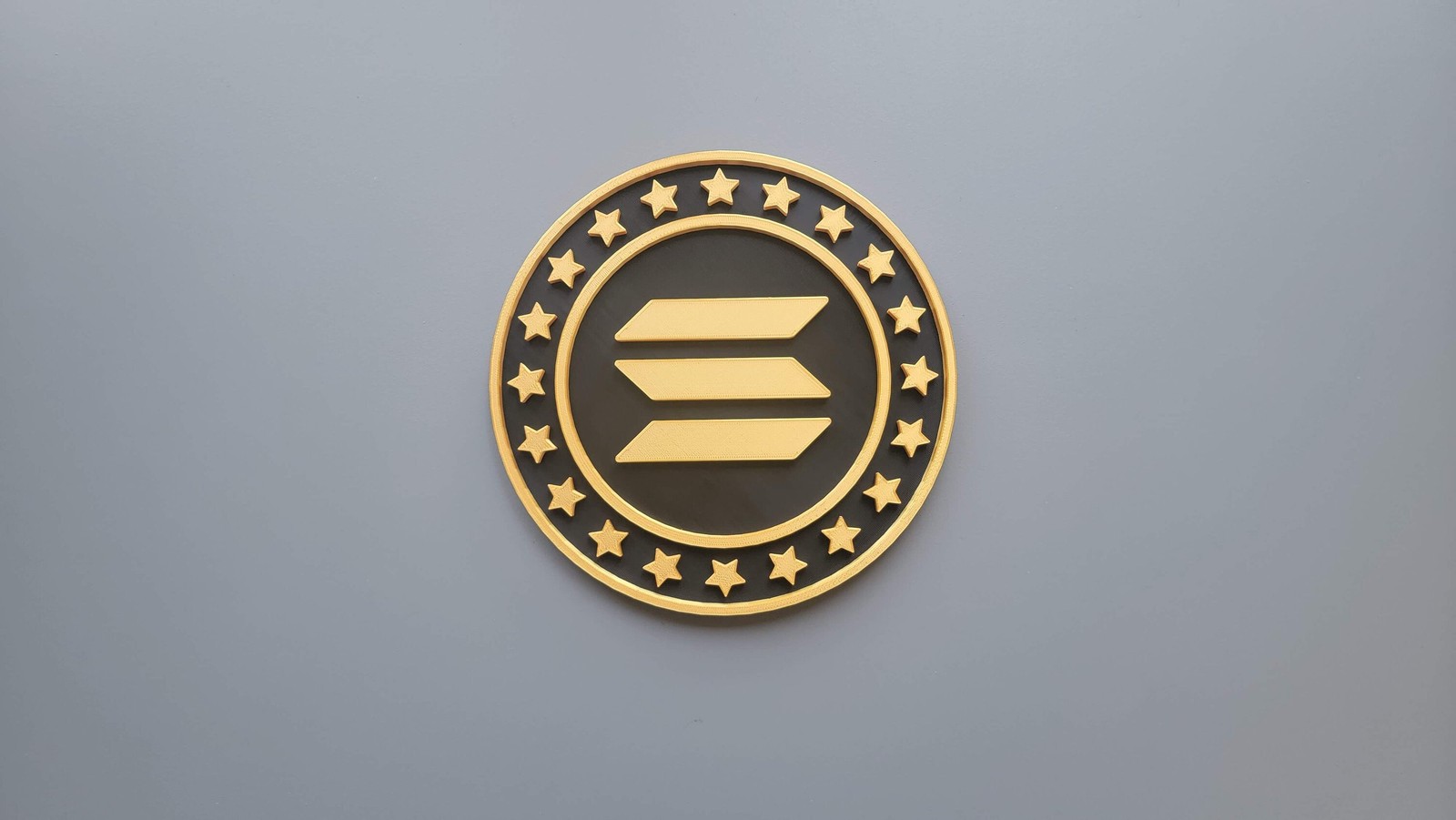Solana Coin Cryptocurrency Wall Art Sol