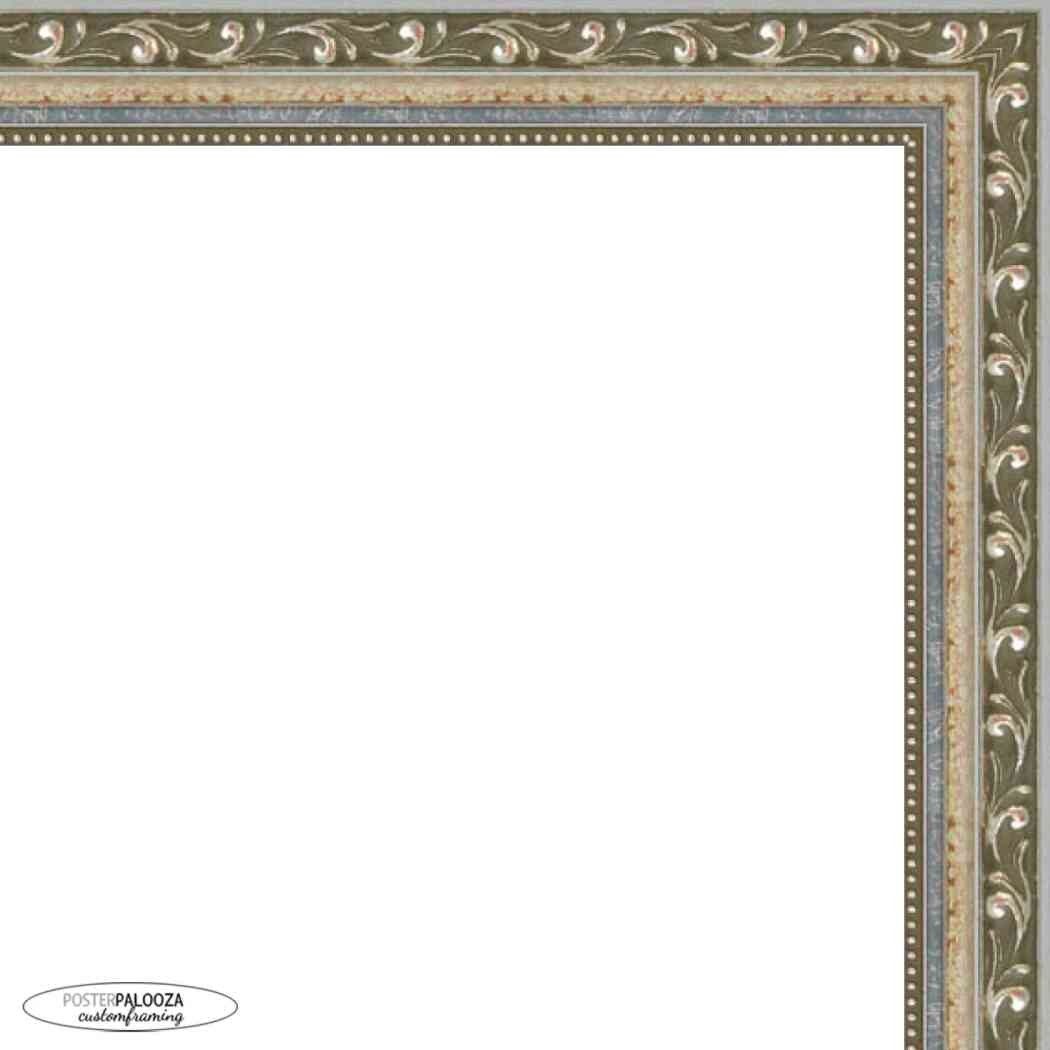 36×24 Wood Antique Frame with UV Acrylic, Available in 4 Finishes