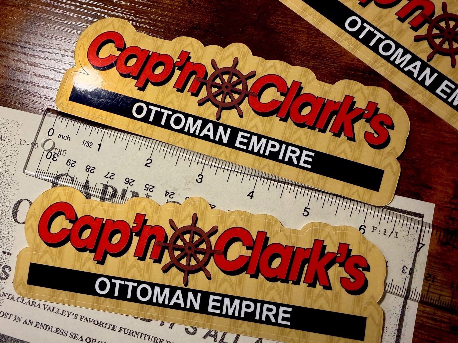 Backrooms A24 Movie Cap’n Clark’s Ottoman Empire 6in Vinyl Decal Sticker