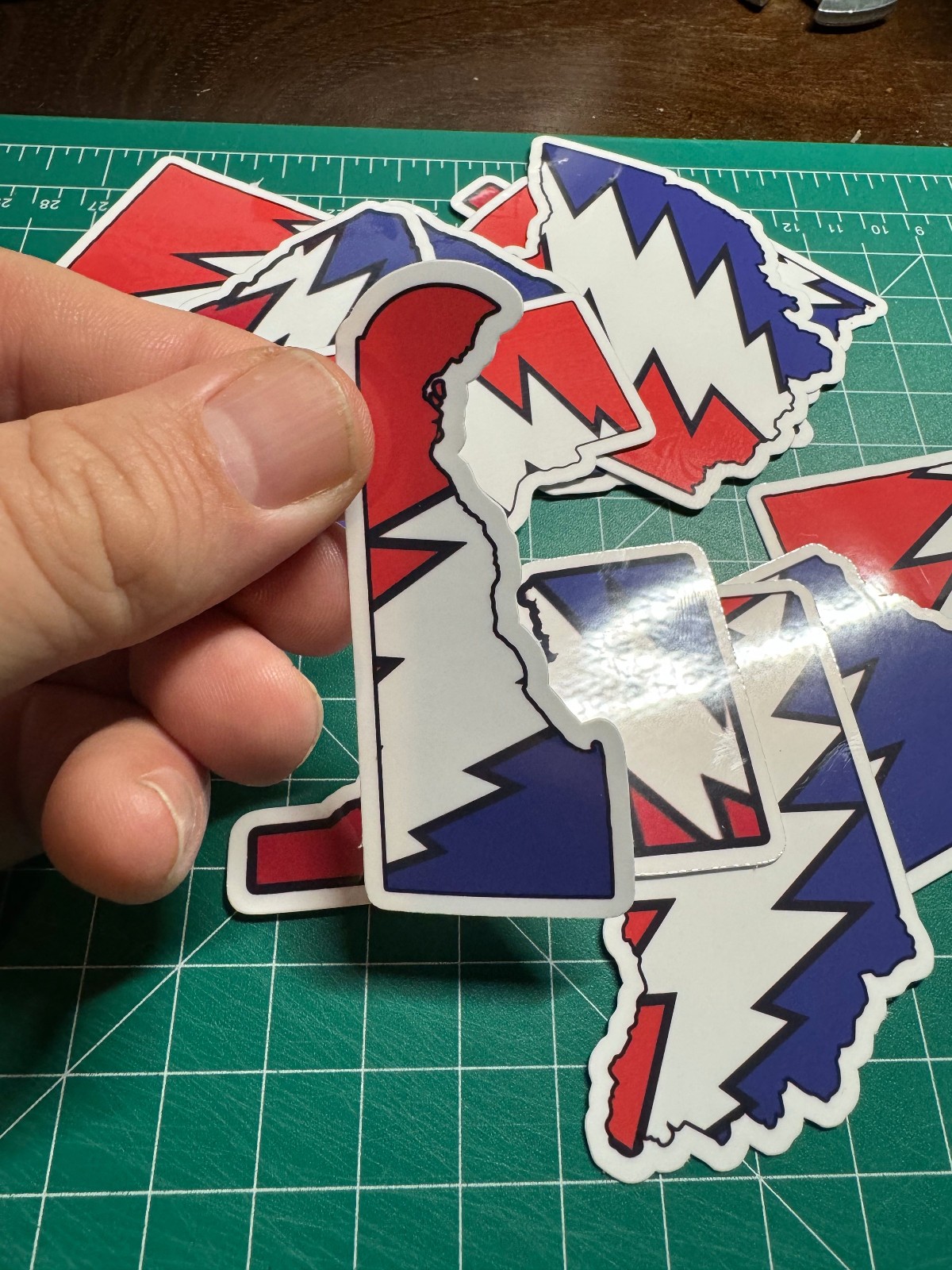 Delaware Stealie – Grateful Dead – Laminated Vinyl Sticker – 1.5″x3″