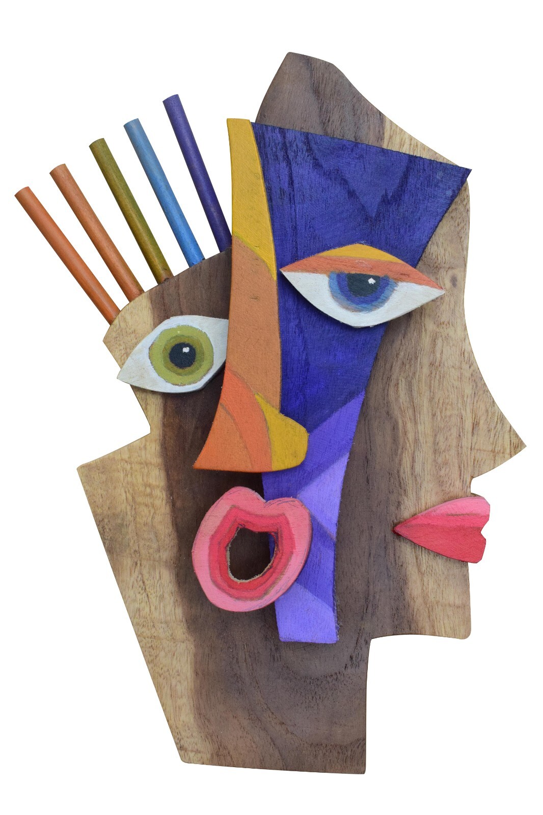 Kimmy cantrell ambigram two face wood art sculpture wall decor wall Hanging