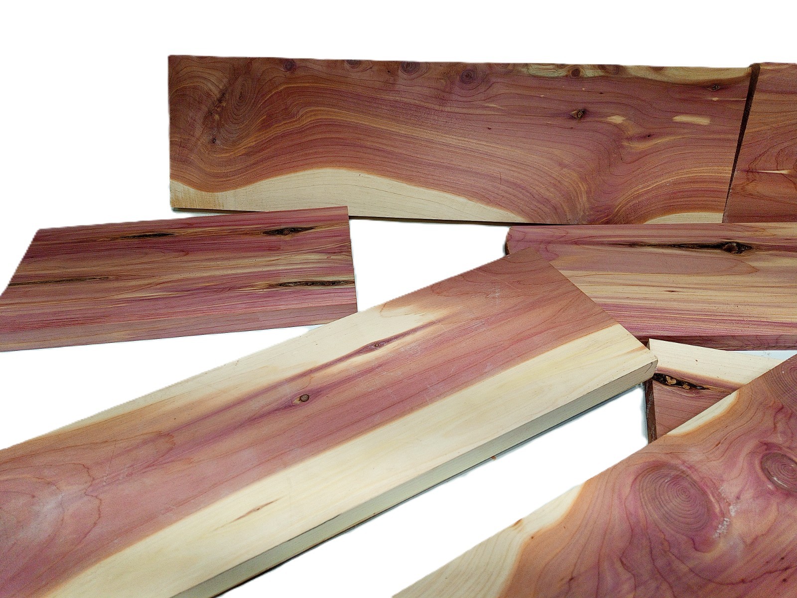 10lbs Red Cedar Wood PLANED SMOOTH Kiln Dry Scrap Lumber Drop Pieces SHIPs FREE!