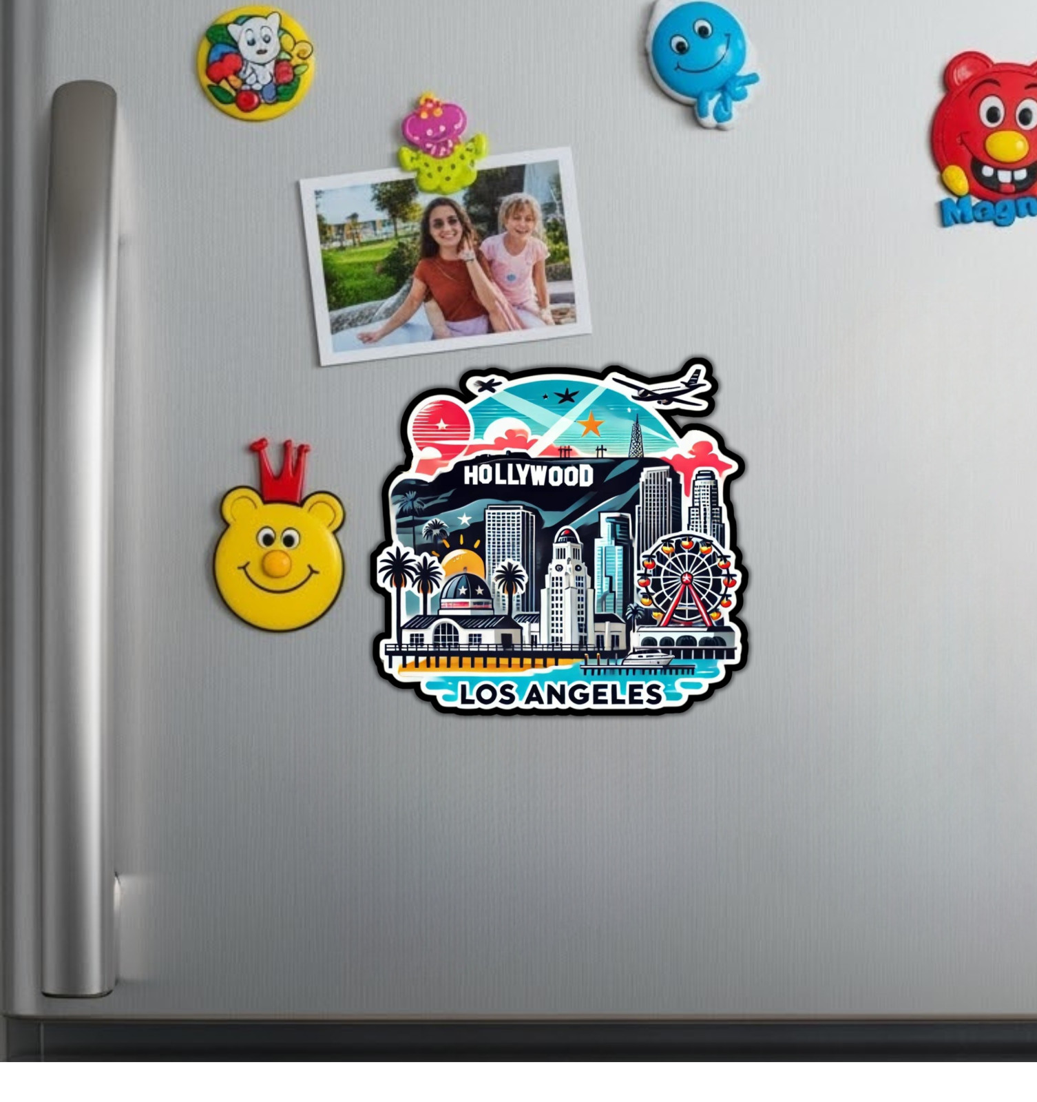 Los Angeles California Fridge Magnet or Laptop Sticker