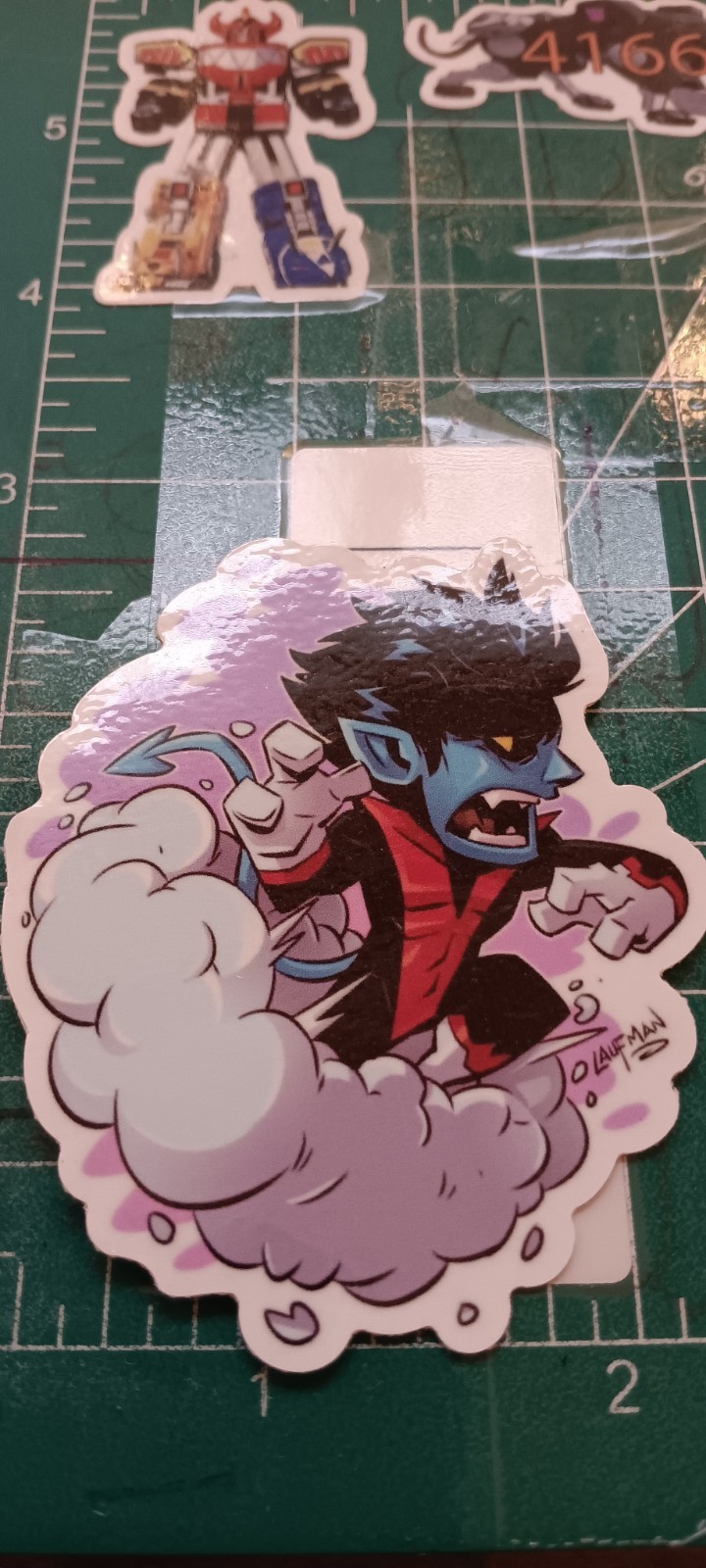 X-MEN’S X NIGHTCRAWLER X VYNIL HIGH-GLOSS DIE-CUT STICKER 3X2 INCH STICKER X