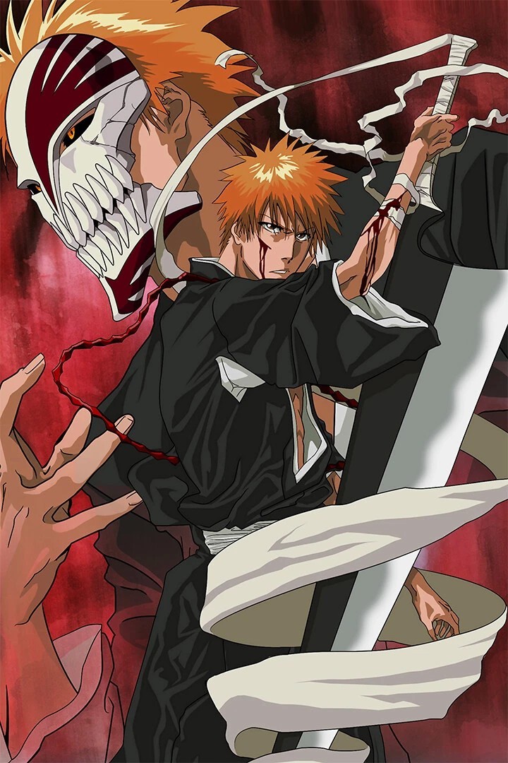 Bleach Kurosaki Ichigo Anime Poster print 11″x17″ inches home decor