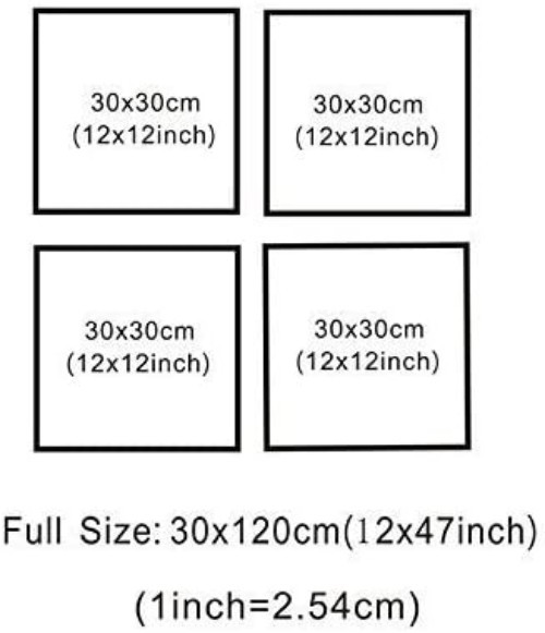 Elegant 4-Panel Four Seasons Tree Canvas Art – Nature Wall Decor 12x12in