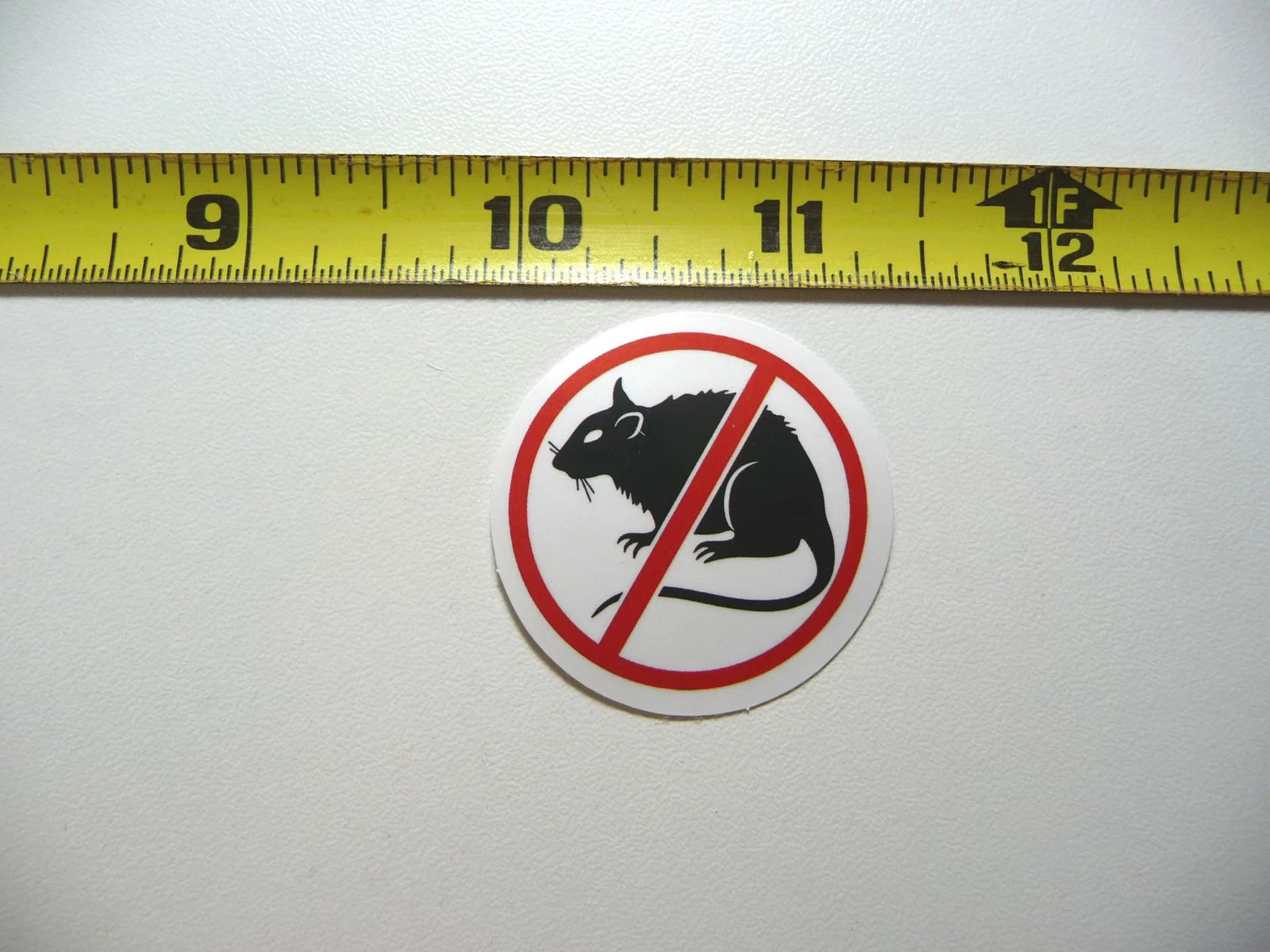 NO RATS #1 SMALL STICKER DECAL JOB OCCUPATION PROFESSION FUNNY