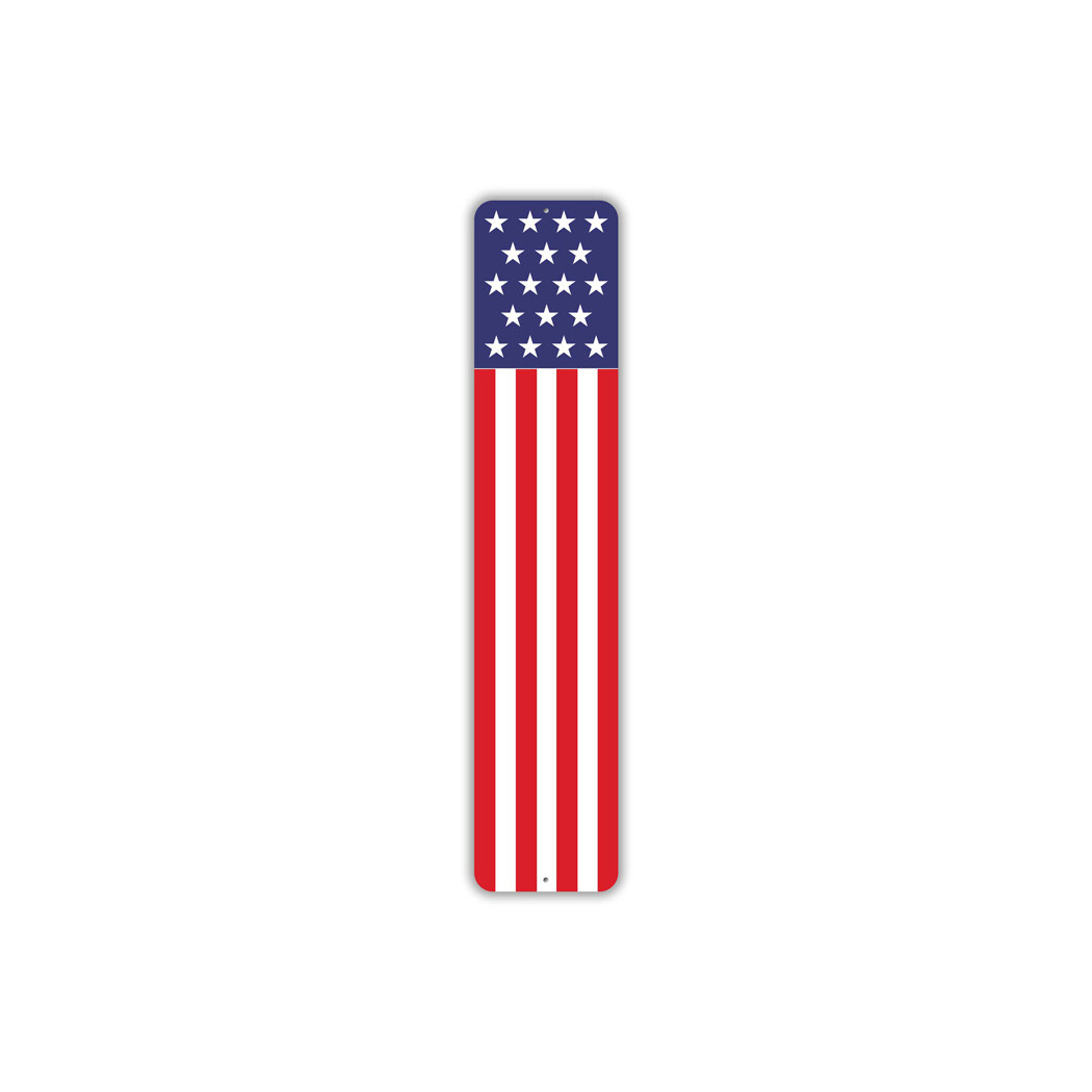 American Flag DeMetal Sign Metal Sign
