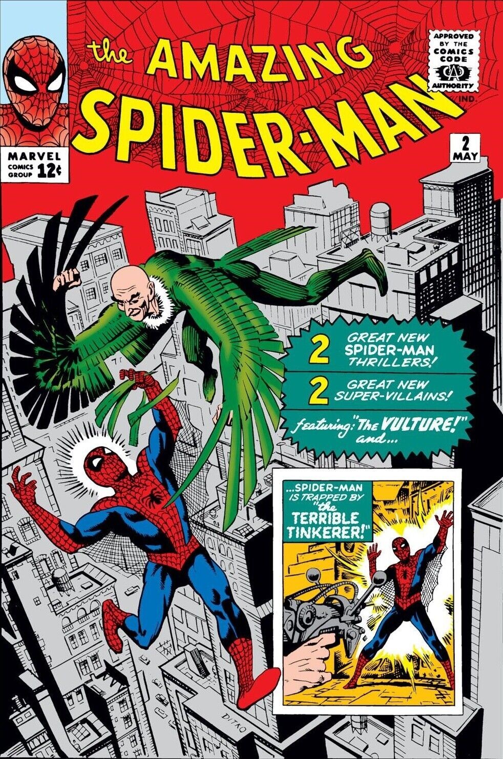 AMAZING SPIDER-MAN #2 COMIC BOOK COVER Poster print 11″x17″ inches