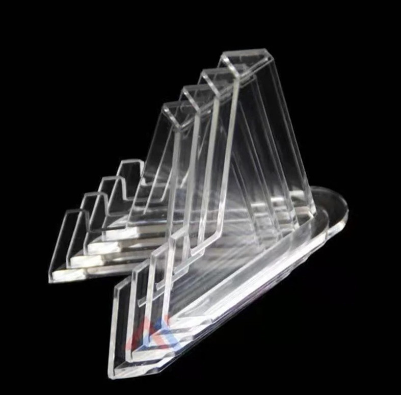 10pcs Transparent Acrylic Coin Display Stands Mini Easel Holders Collectibles