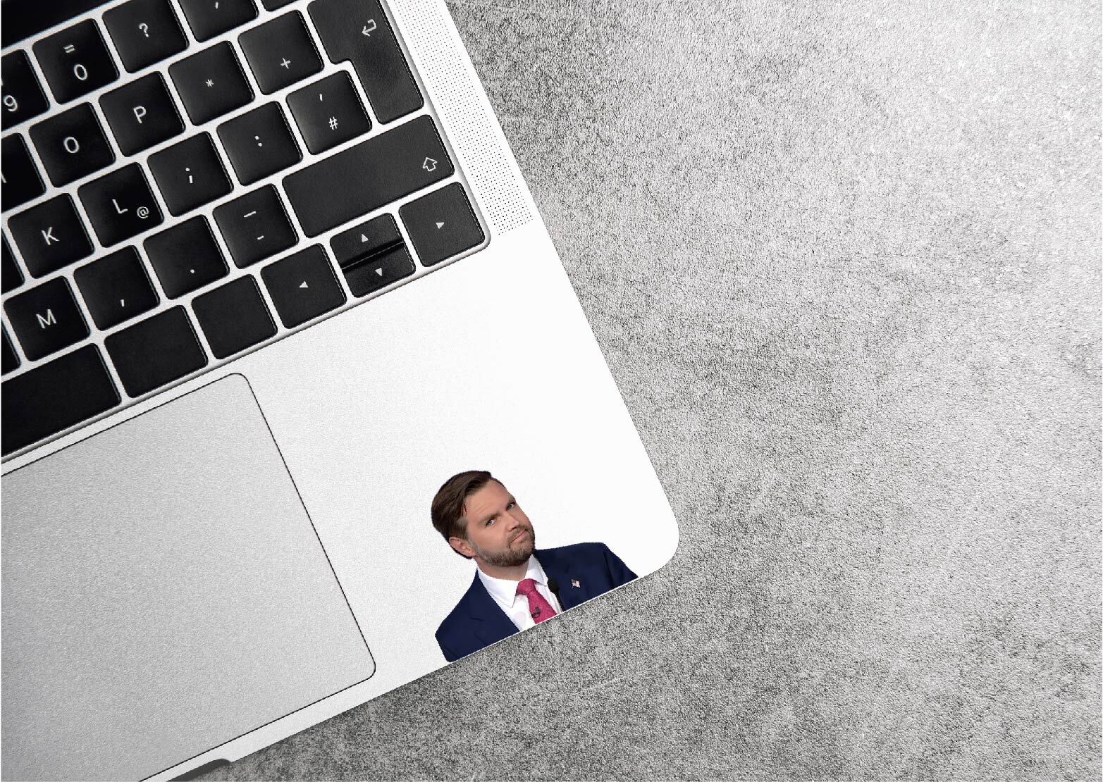 JD Vance Smirk Judgmental Decal Sticker Meme Trump 2024 Grin MAGA Political Joke