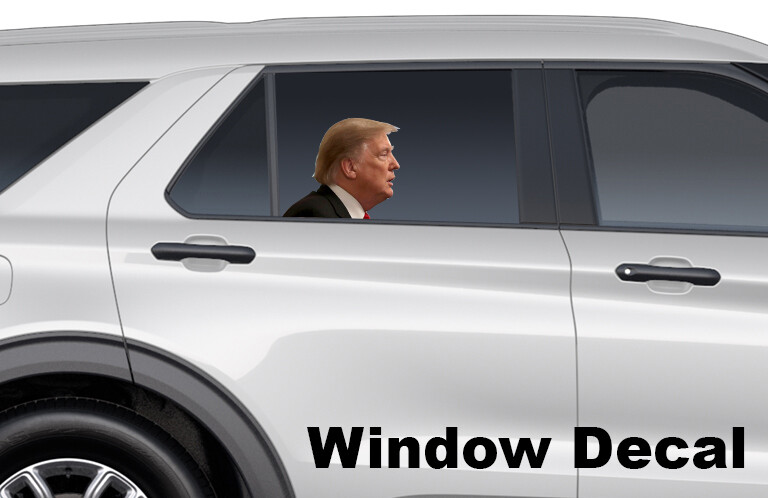 Donald Trump 45 Peeping Window Sticker President Watching Peeking FREE SHIPPING