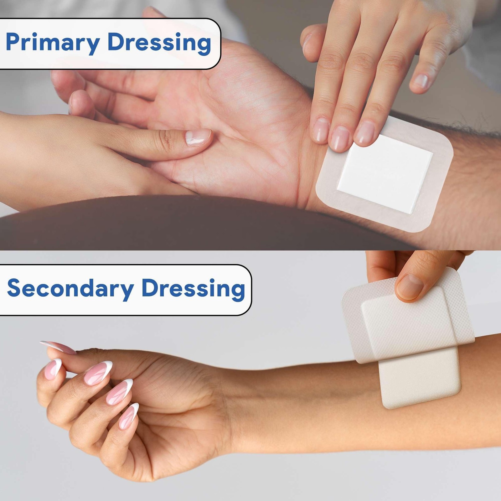 Bordered Gauze Island Dressing 6×6 Bandages for Wounds with Island Border – A…