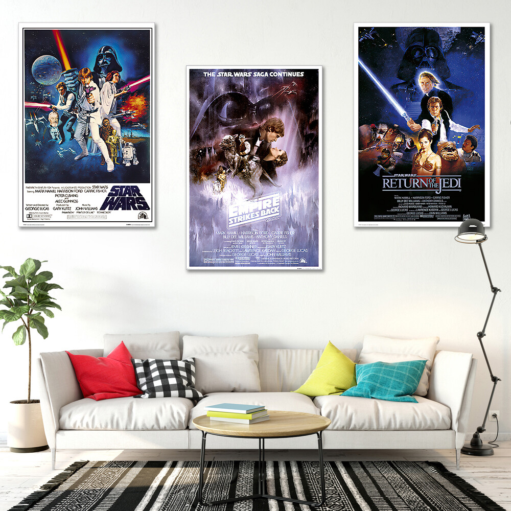 STAR WARS: EPISODE IV, V,& VI – MOVIE POSTER SET (REGULARS 2) (24″ X 36″)