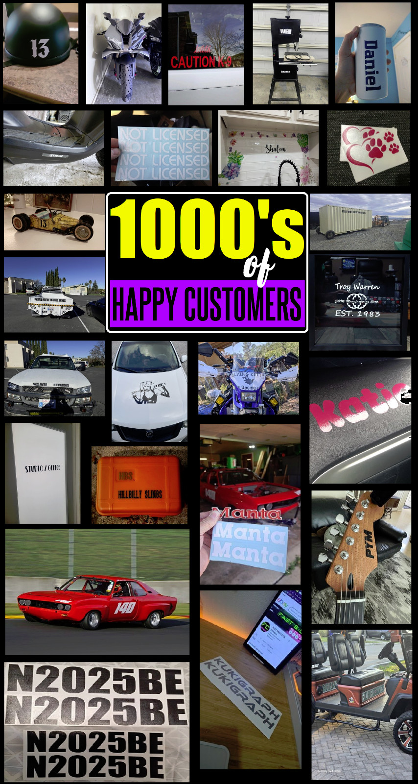 Custom Made Decal Vinyl for mdeguz85 -Size and color as shown in picture