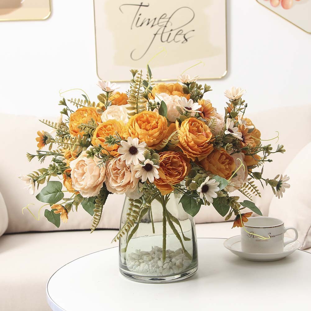 Colorful Faux Peony Arrangement Perfect Floral Decoration for All for OCCASIONS
