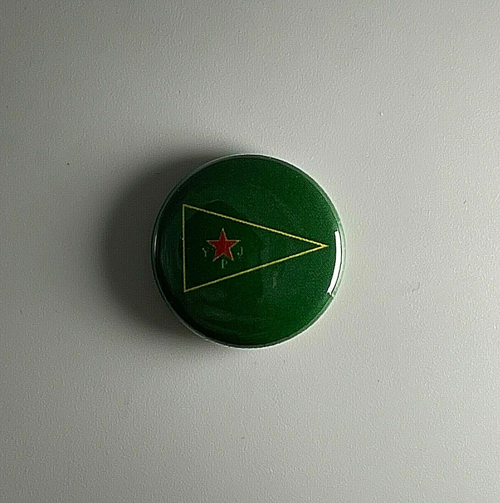 YPJ Flag Rojava People’s Protection Unit Kurdistan YPG 1″ Button Y004B Badge Pin