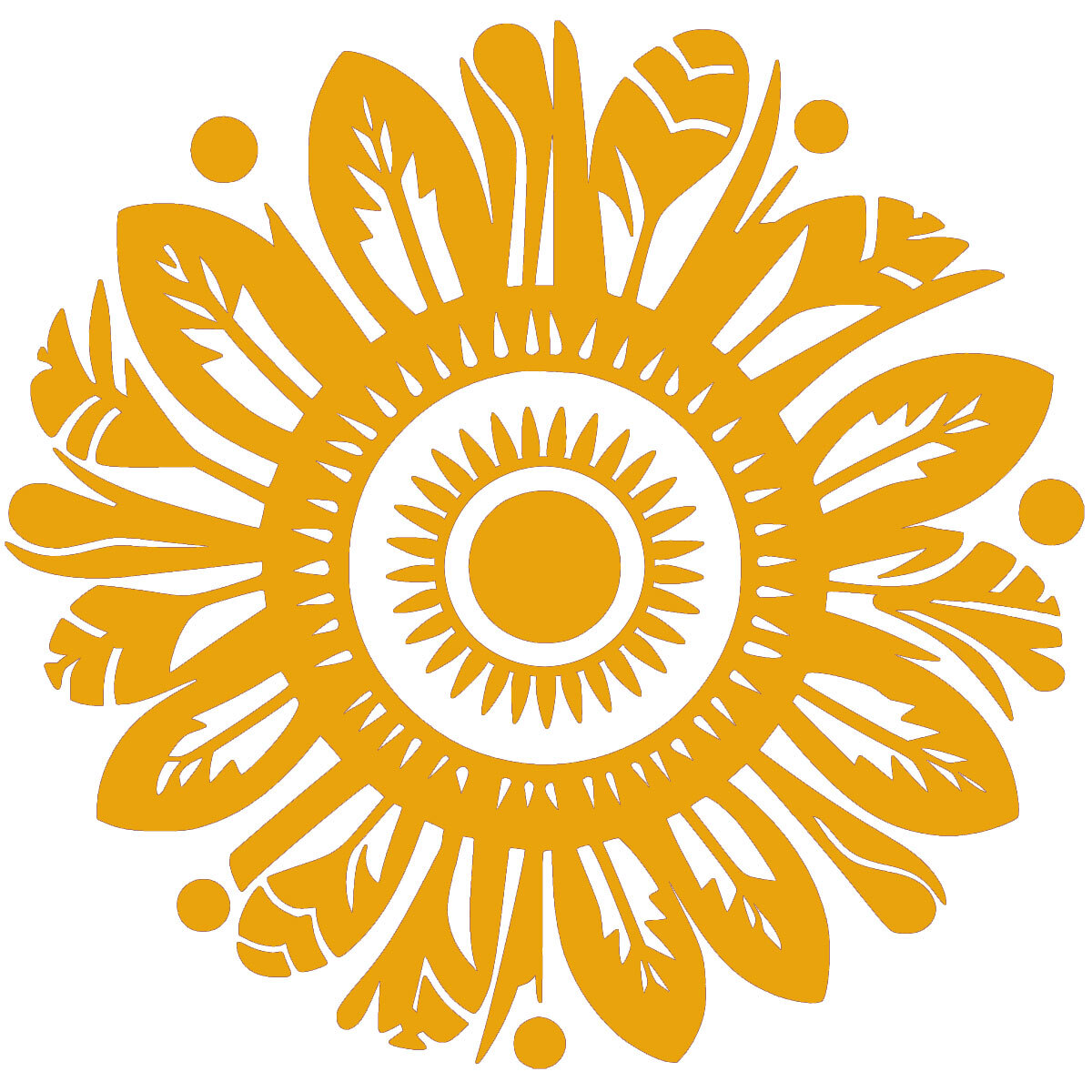 Hippie Feather Flower Two Pack 5″ Vinyl Decal Car Truck Window Wall Door Mirror