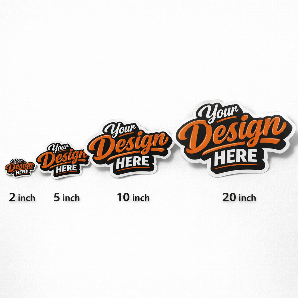 Custom Logo Stickers Vinyl Die Cut Decals Waterproof UV Resistant 2″-20″