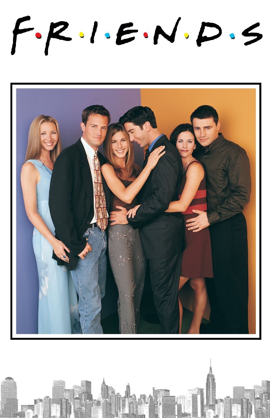 AA1514 Friends Show By Marta Kauffman 1994 Bordered Movie Poster 11×17